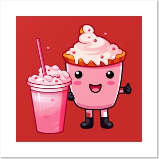 kawaii Ice cream  T-Shirt cute Candy food gilrl Posters and Art